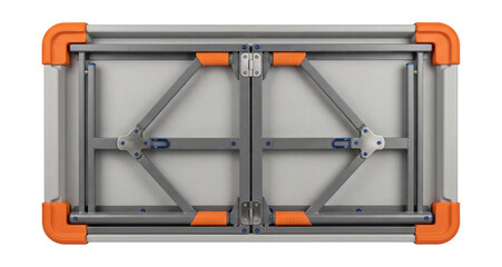 Fototapeta premium Folding utility table with impact-resistant corners.