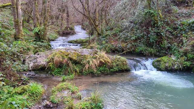 Barrial Mill on the Bimenes Mills Route, PR-AS 141, the municipality of Bimenes, Asturias, Spain