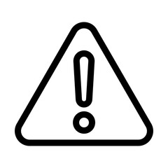 シンプルな禁止マーク　注意警告を表すアイコン