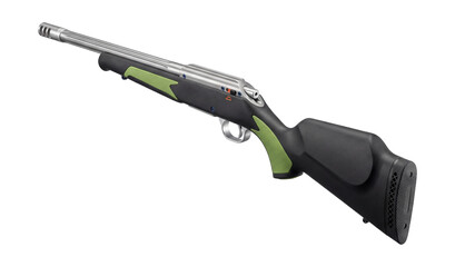 High-velocity air rifle with fluted barrel.