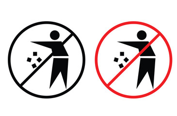 Garbage trash waste icon. Trash icon vector. Disposable icon.