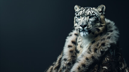 Obraz premium Felino con ropa humana