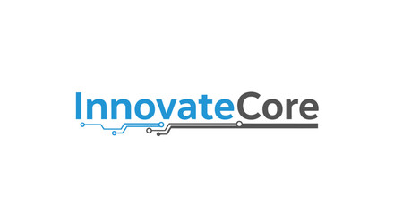 InnovateCore company logo with creative design elements.