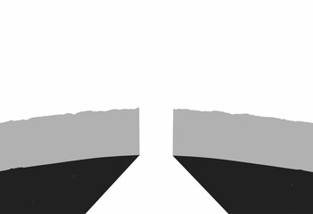 Minimalistic Abstract Art Depiction of Simplistic Geometric Shapes in Contrasting Tones and Textures Creating a Bold Yet Subtle Artistic Statement