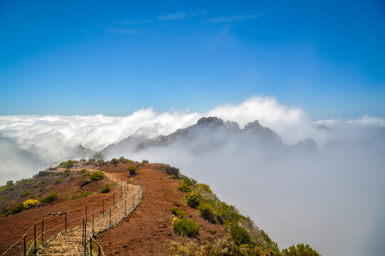 Observation platform on top of Pico Ruivo peak, Madeira