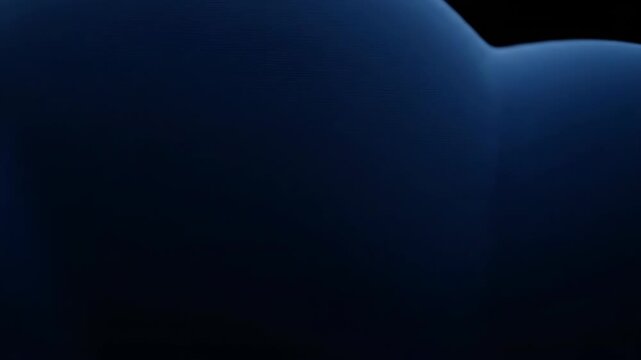 Abstract dark blue shapes undulate gently. Smooth, flowing forms create a calming, modern background.