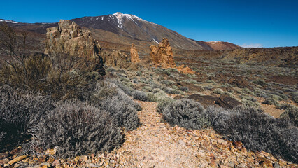 Beautiful volcanic rocks and desert in Teide National Park, Tenerife, Canarian islands, Spain © Alexandra Lande