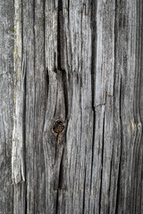 Aged Timber Surface With Vertical Grain And Knot Detail