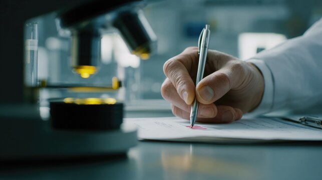 Scientist Taking Notes