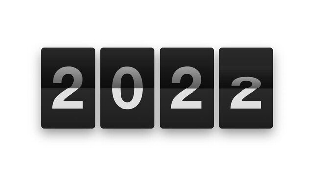 Recent and Near Future Year Transition 2015 to 2026 Flip Style Calander timer count up 