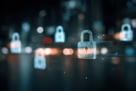 Cybersecurity and data protection background with simple secure architecture visualization, clean interface style, neutral corporate colors, bright lighting, clear readable layout.