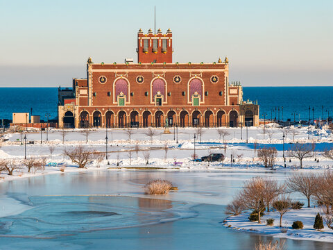 Asbury Park Convention Hall in the Winter