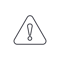 Warning sign yellow triangle with exclamation mark traffic caution emoji symbol sign icon vector illustration isolated flat error