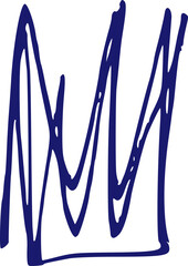 Hand-drawn pen crown scribbles and doodles create chaotic texture with tangled circles, random squiggles, messy sketch lines, and expressive marker strokes on white background.