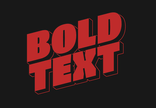 3D Stroke Text Effect