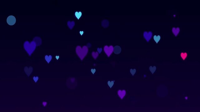 Seamless loopable Abstract Purple Magic Particles Video Background. High quality 4k rendered abstract animation featuring gather motion. Perfect for video production, social media, weddings, and event