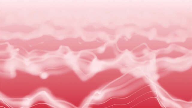 Red color wavy pattern bokeh lines simple design gradient background