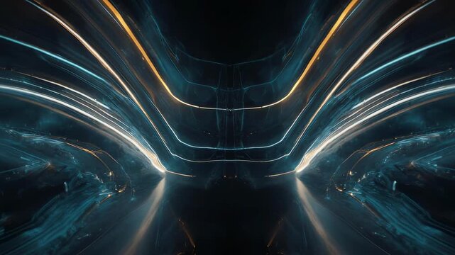Abstract Responsible AI Governance Animation Representing Ethical Artificial Intelligence, Technology Regulation, and Enterprise Trust Concept Video