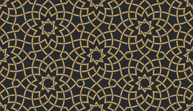 Seamless geometric pattern in authentic arabian style.