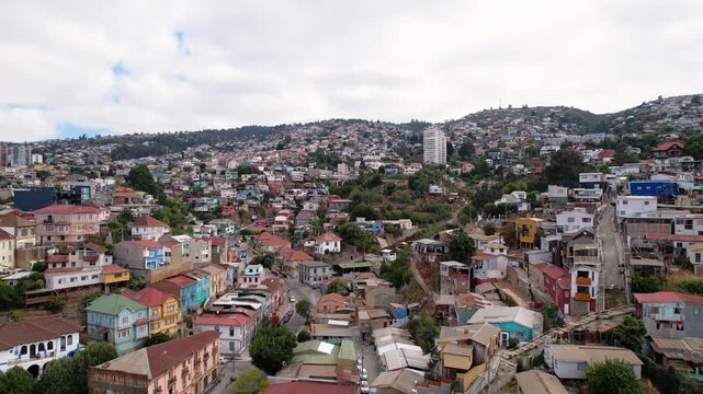 Valparaiso Chile Drone 4K Southamerica