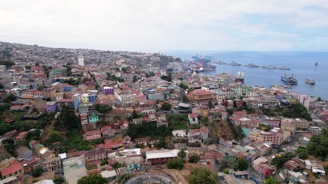 Valparaiso Chile Drone 4K Southamerica