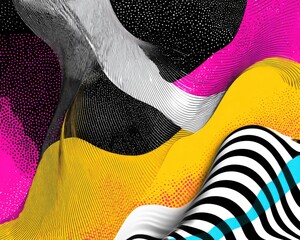 Abstract Geometric Pattern With Vibrant Colors