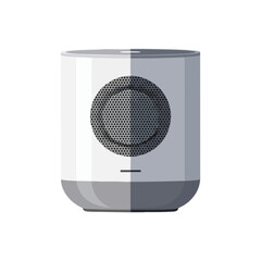 Obraz premium Modern Compact Wireless Smart Speaker for Home Entertainment and Audio Streaming