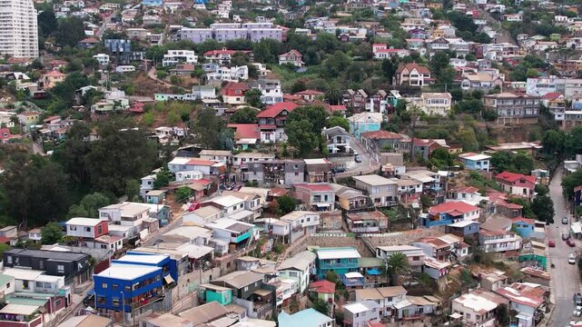 Valparaiso Chile Drone 4K Southamerica