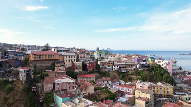 Valparaiso Chile Drone 4K Southamerica