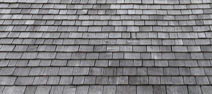 Rustic wooden shingle texture ,Weathered wood shingles background