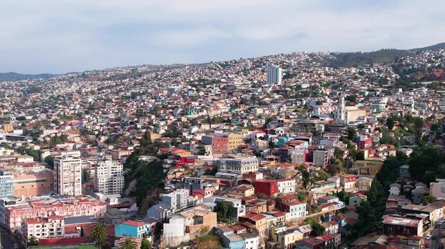 Valparaiso Chile Drone 4K Southamerica