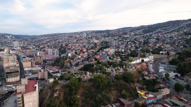 Valparaiso Chile Drone 4K Southamerica