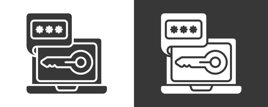 Two Step Verification Icon Set Vector Collection Isolated In Black And White