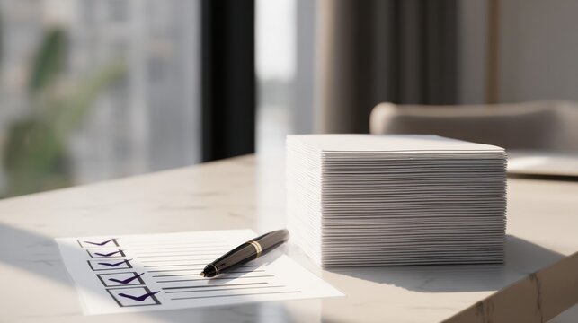 Acceptance of a business agreement with signed documents on a desk