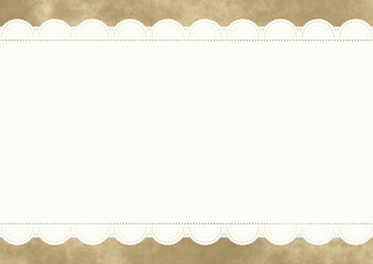 横長レース&times;もやもや(カフェオレ)