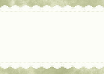 横長レース&times;もやもや(ピスタチオ)