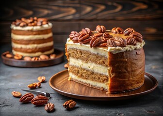Indulge in the Richness of Our Moist and Decadent Pecan Cake Layers Recipe