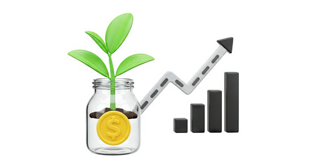 Financial Growth and Investment Concept