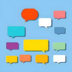 Fototapeta premium speech, bubbles, dialog, chat, message, communication, conversation, reply, comment, quote, text, wording, cartoon, comic, popart, illustration, vector, graphic, design, icon, symbol, element, shape, 