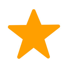Obraz premium Label Icons – Star Favorite Rating Symbol / お気に入りスター評価アイコン