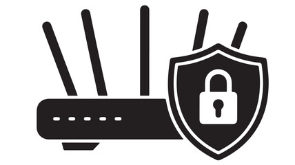 Obraz premium Secure Network Connection Icon Representing Cybersecurity and Data Protection