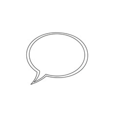 Hand-drawn speech bubble isolated on transparent background