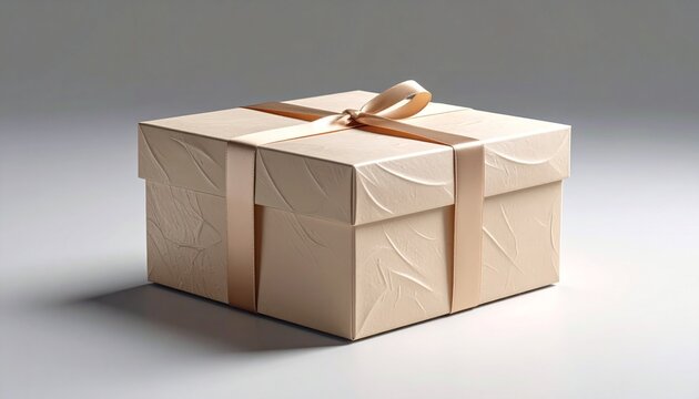 Elegant Gift Box with Smooth Textured Surface