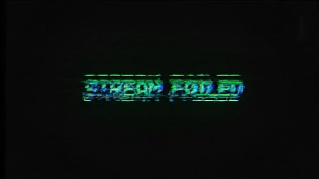 Multiple Frames Showing Distributed Error Messages with 'Stream Failed' Alerts in Digital Screen Sequence
