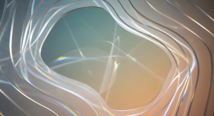 A close-up view of a shiny metallic surface with wavy lines