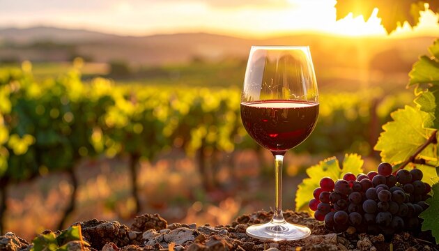 Glass of Spanish Rioja Red Wine