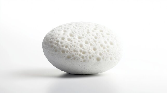 A detailed view of a soapstone rock's rough texture with small crystals embedded in its surface.