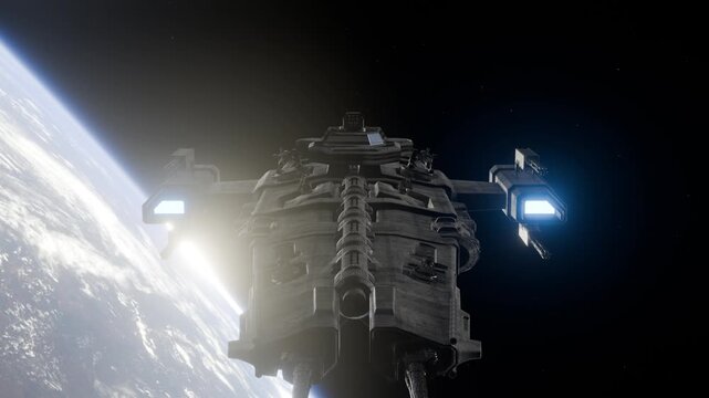 This is how I imagine the future and space travel. Spaceships with gigantic space stations.