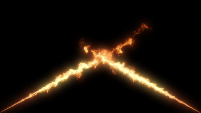 fire line spiral effects animation