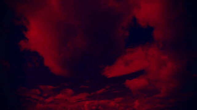 Timelapse of red clouds Background